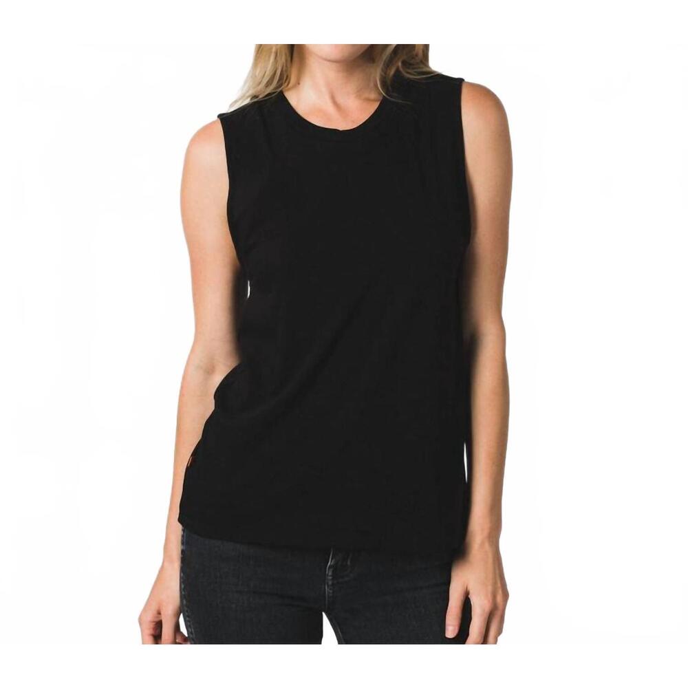 NEW KNOWN SUPPLY easy muscle tank top in black